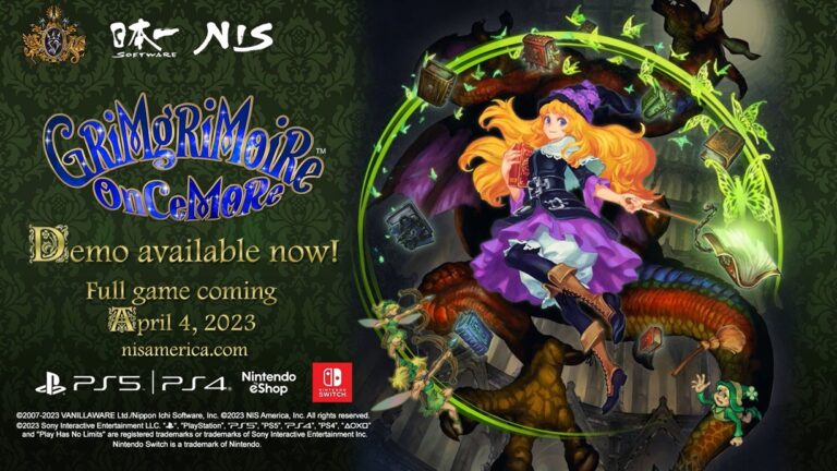 PS及Switch美版《格林魔书 OnceMore》试玩版上架