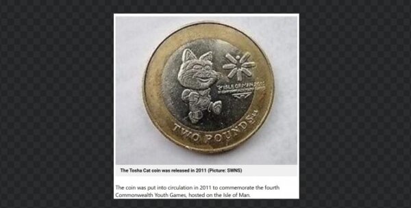 急着背弃实体钱？老外收到找零珍稀硬币网拍增值100倍